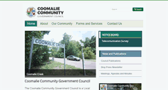 Desktop Screenshot of coomalie.nt.gov.au
