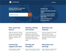 Tablet Screenshot of nt.gov.au
