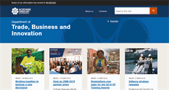 Desktop Screenshot of business.nt.gov.au