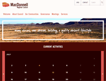 Tablet Screenshot of macdonnell.nt.gov.au