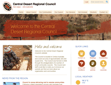 Tablet Screenshot of centraldesert.nt.gov.au