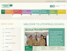 Tablet Screenshot of litchfield.nt.gov.au