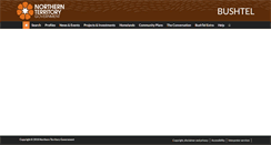 Desktop Screenshot of bushtel.nt.gov.au