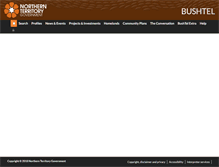 Tablet Screenshot of bushtel.nt.gov.au