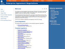 Tablet Screenshot of enterpriseagreements.nt.gov.au